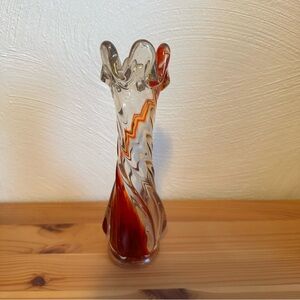 Vintage Swung Glass Vase